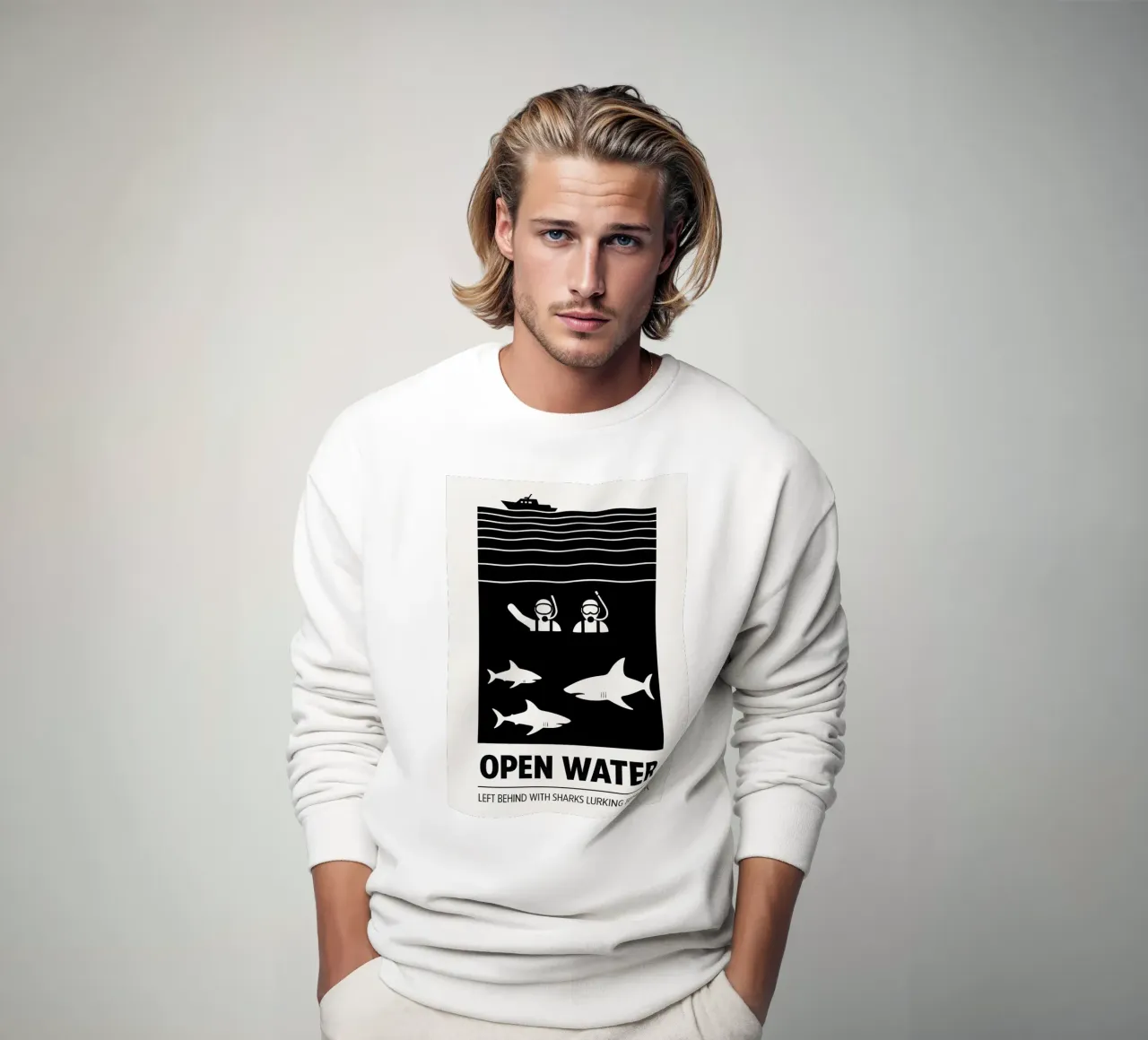 Open Water Print felpa da MoviesArt