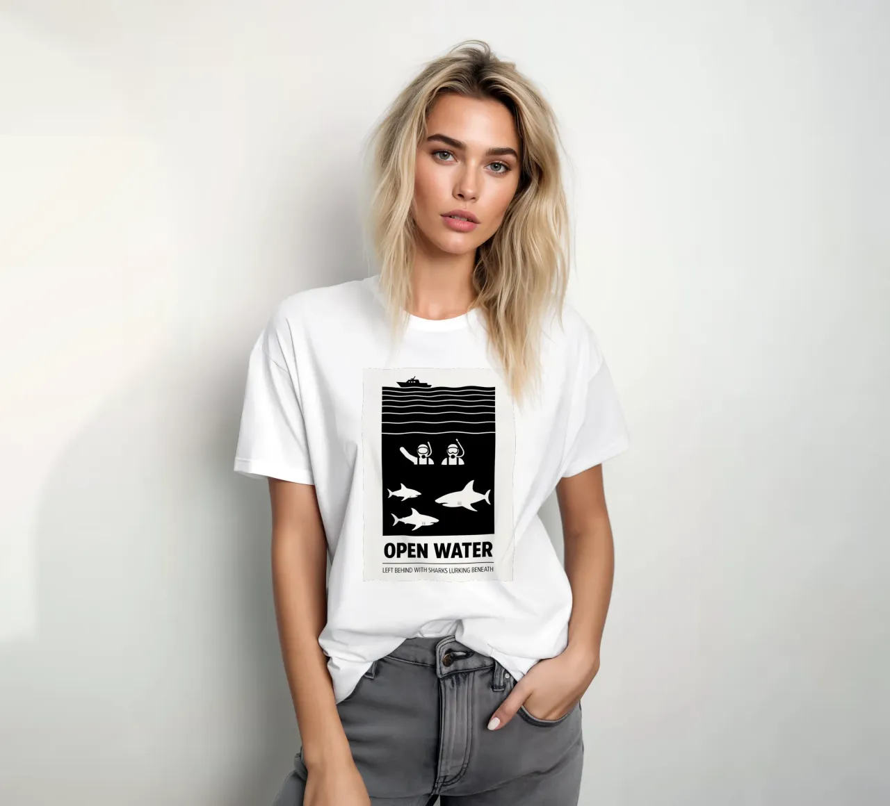 Open Water Print t-shirt da MoviesArt