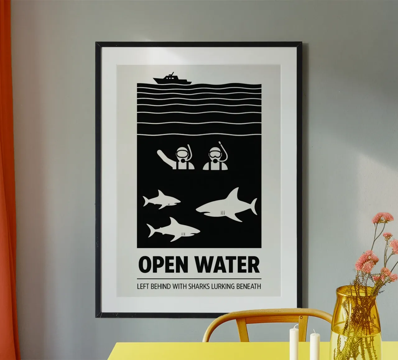 Open Water Print carta hahnemühle da MoviesArt