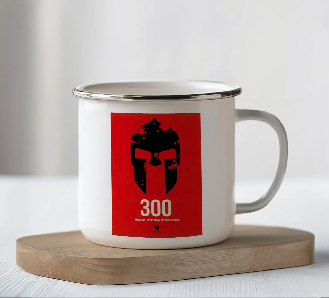 300 tazza in smalto da Naxart