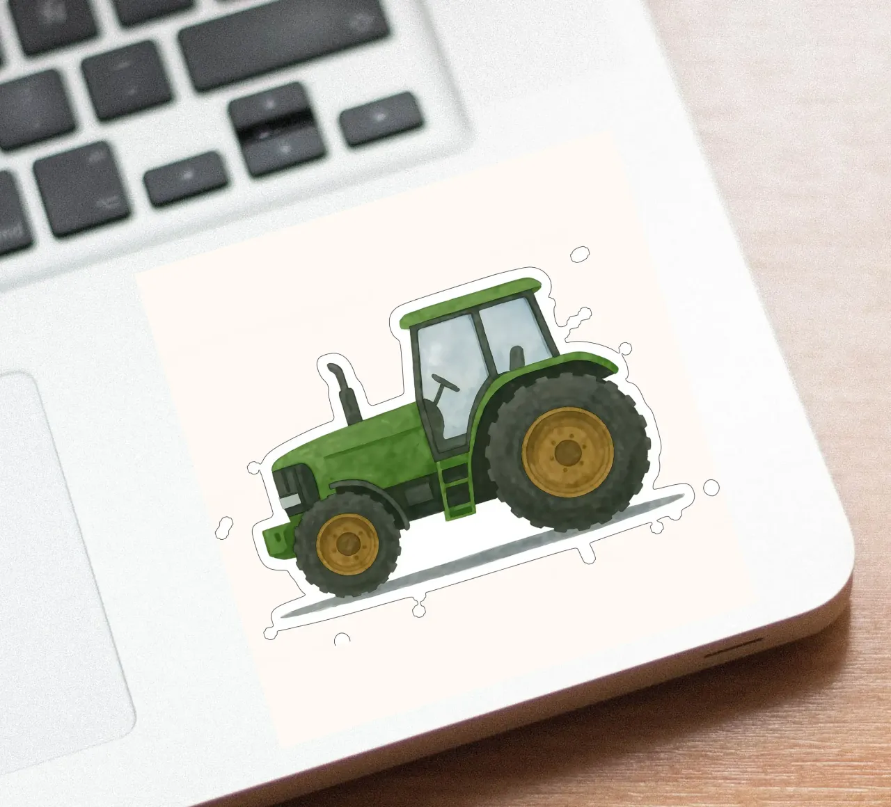Le géant vert - la force dans les champs autocollant de KidzStudio