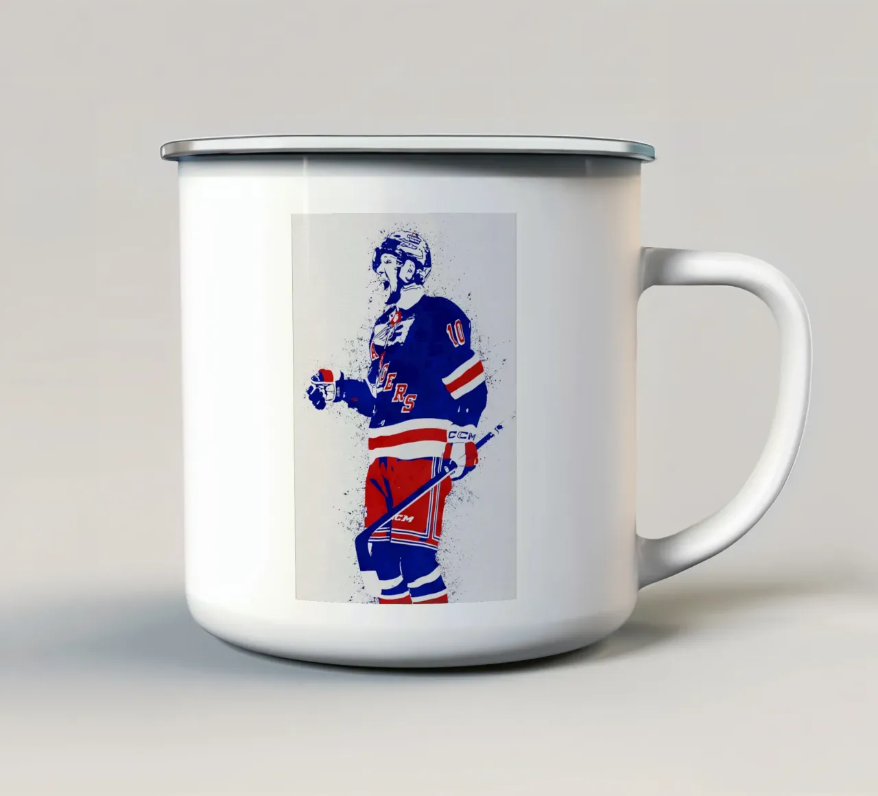 Artemi Panarin tazza in smalto da tenten