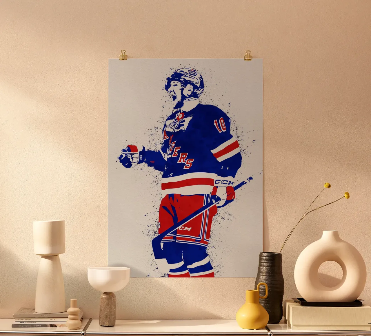 Artemi Panarin poster con telaio in legno da tenten