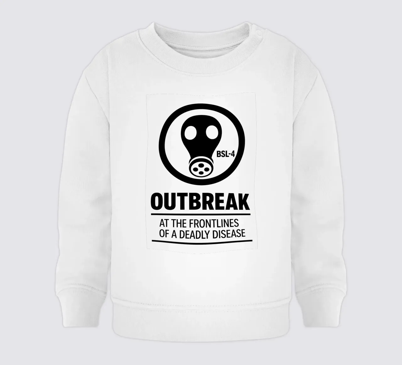 Outbreak Print baby sweatshirt by MoviesArt