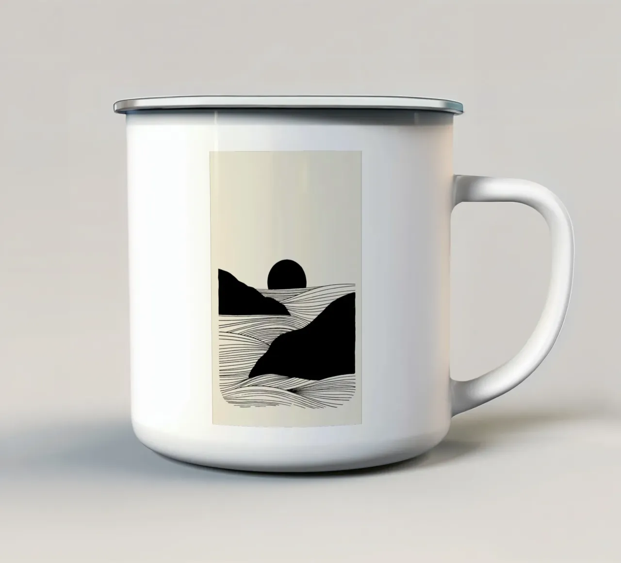 Setting mug en émail de Graphite
