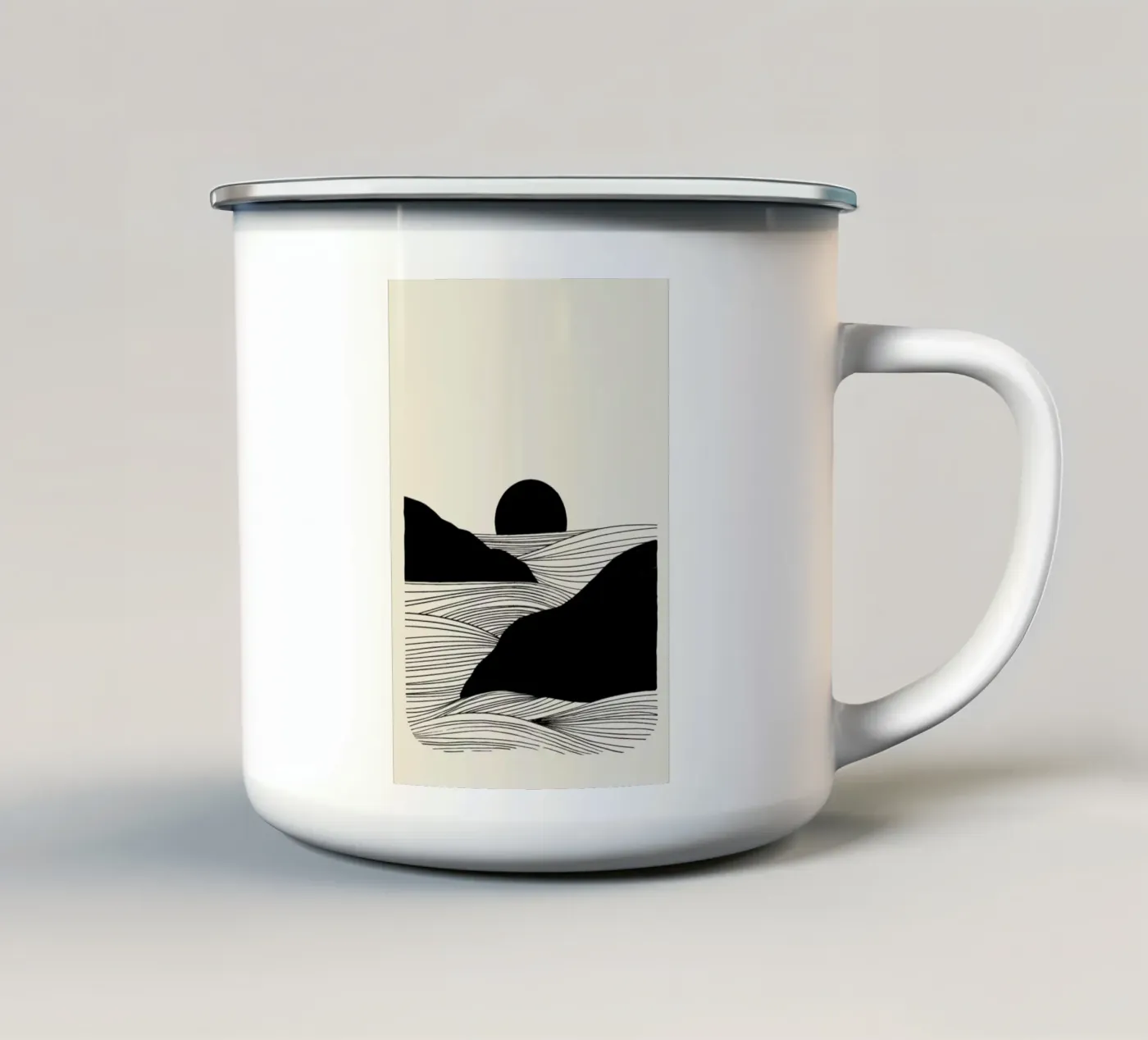 Setting enamel mug by Graphite
