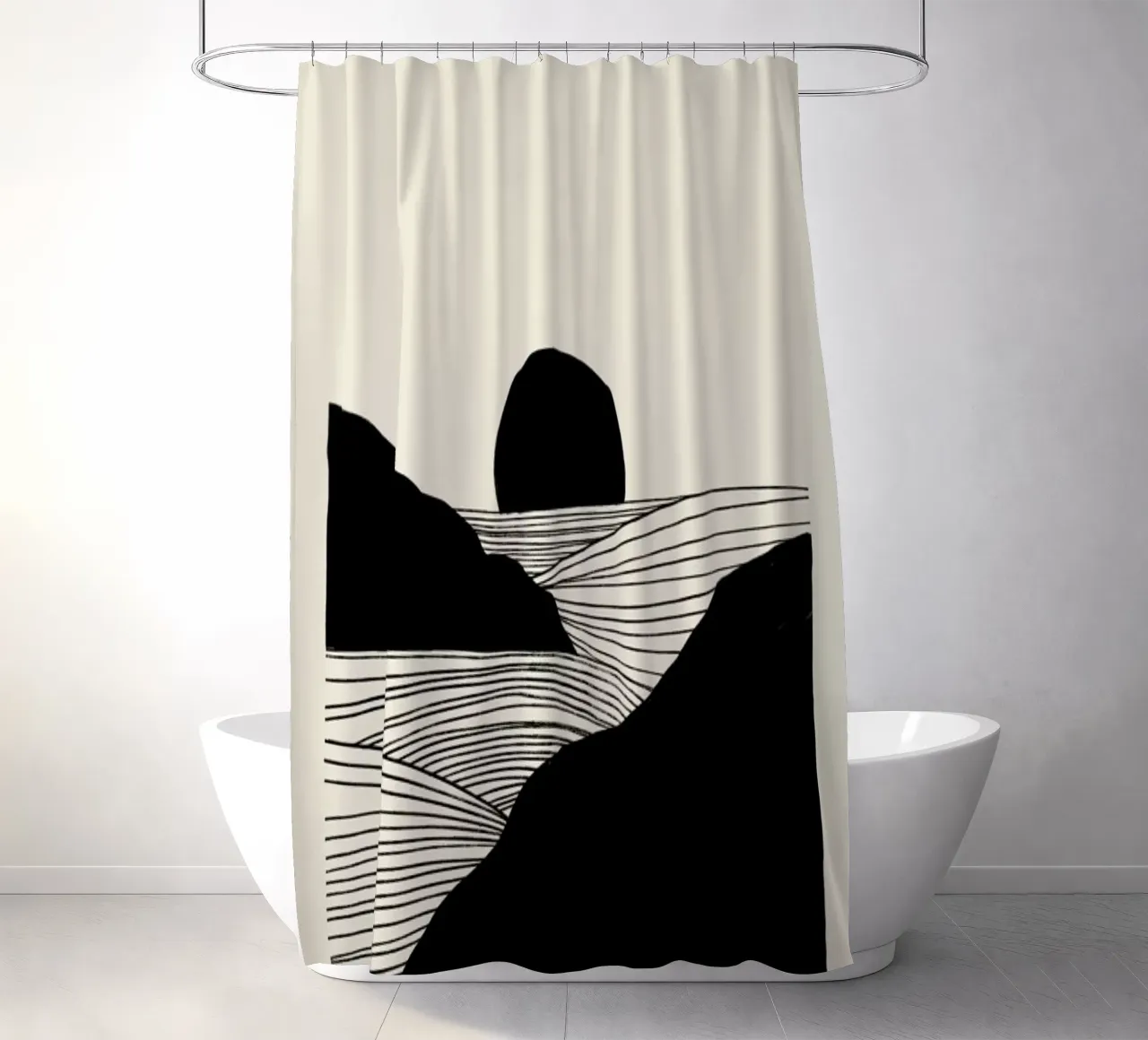 Setting tenda da doccia da Graphite