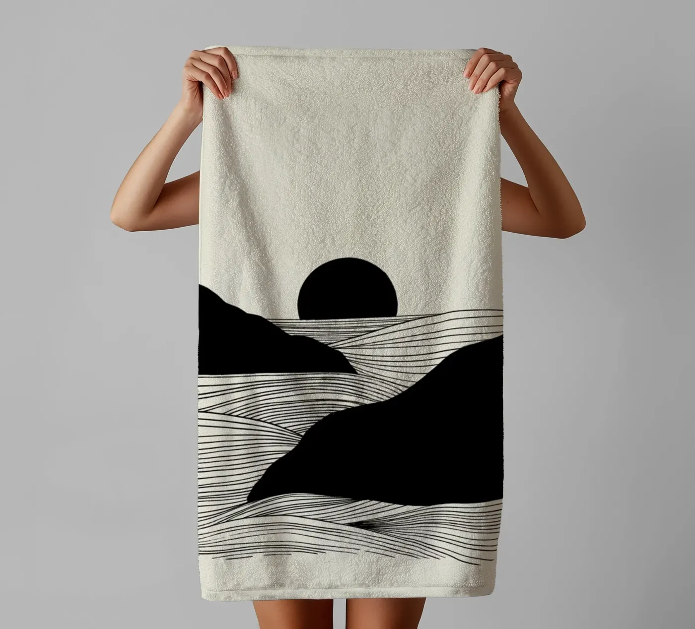 Setting badhanddoek van Graphite