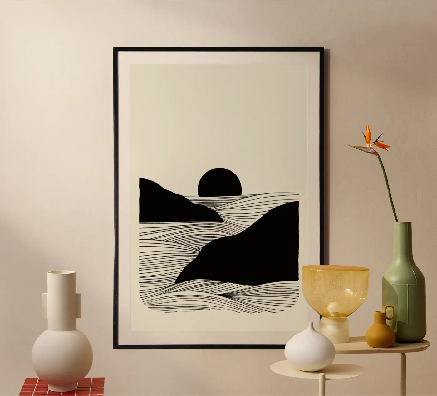 Setting Poster von Graphite