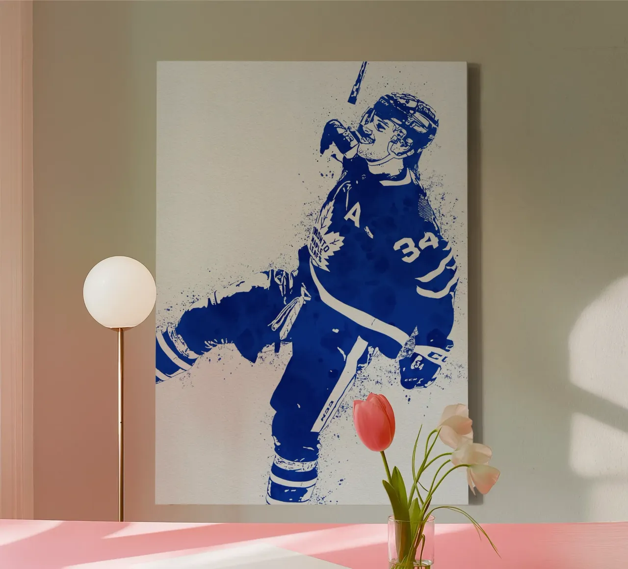 Auston Matthews tela con Cornice a cassetta da tenten