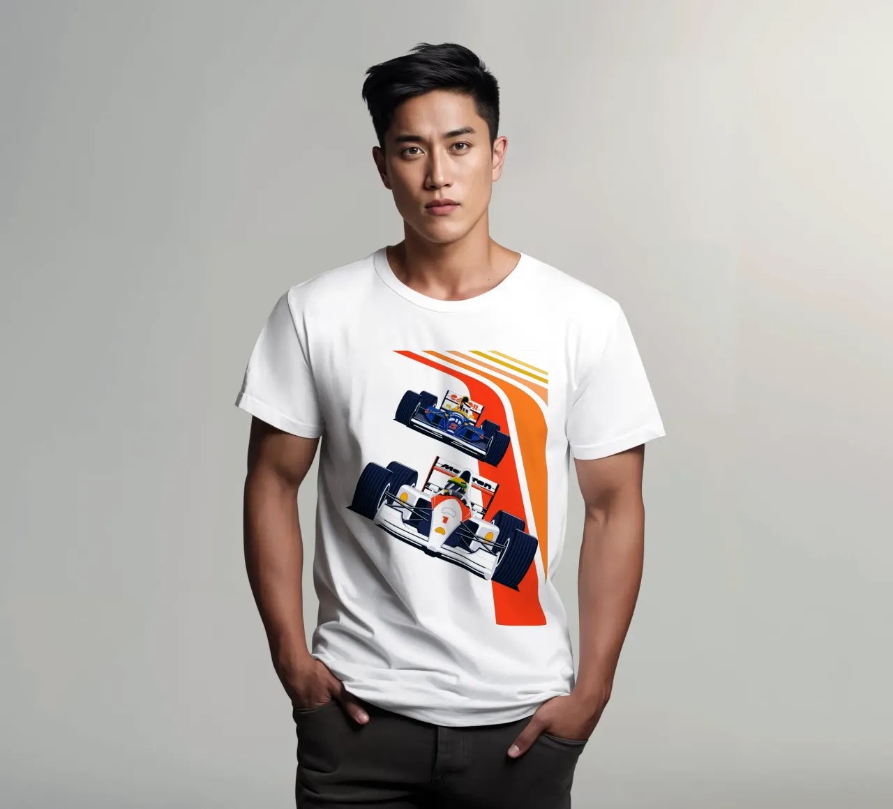 Auto da corsa di Formula d'epoca t-shirt da Mariel Toigo