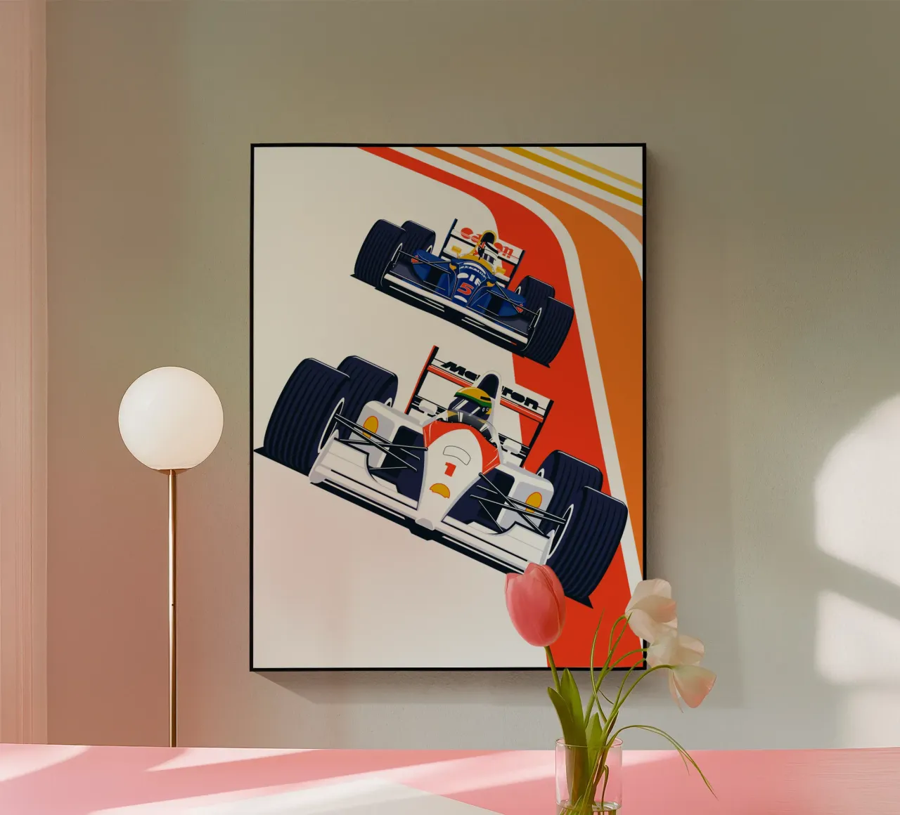 Auto da corsa di Formula d'epoca plexiglass da Mariel Toigo