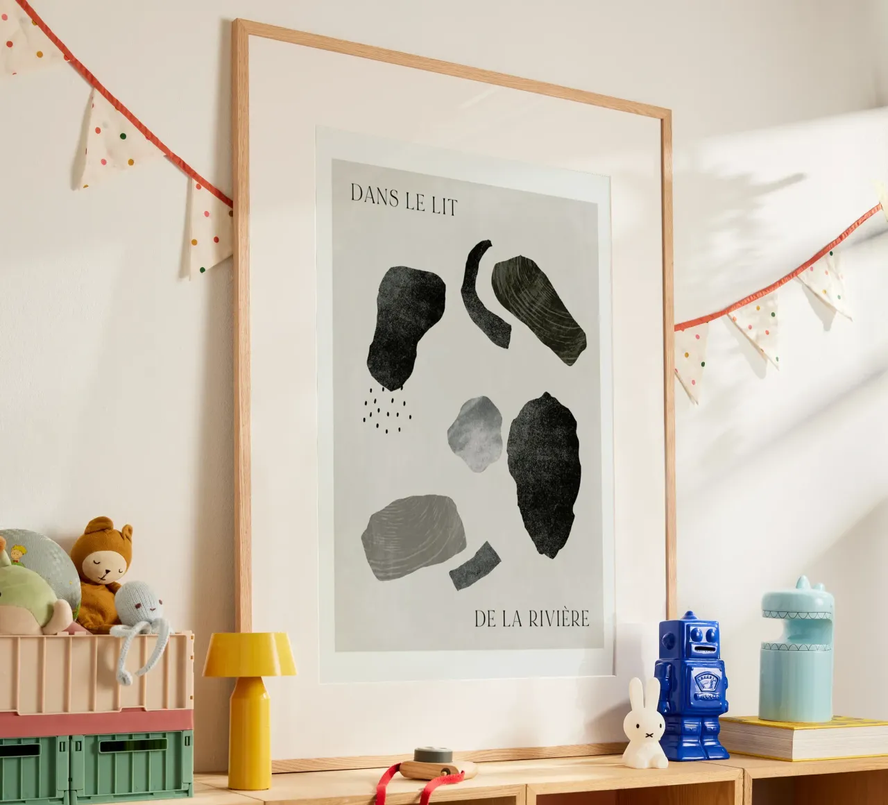 Rivière poster con telaio in alluminio da typealive
