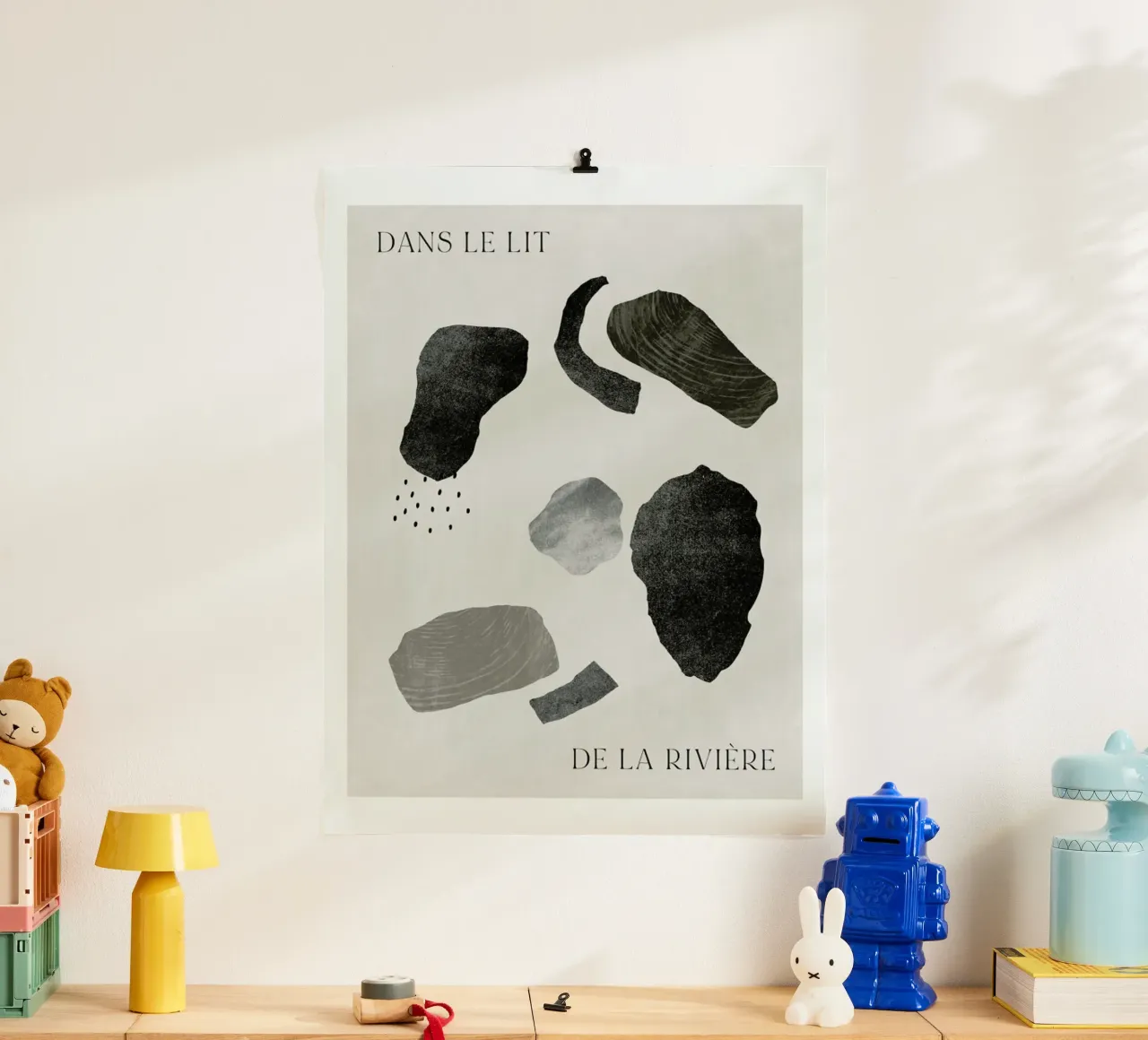 Rivière poster con telaio in alluminio da typealive