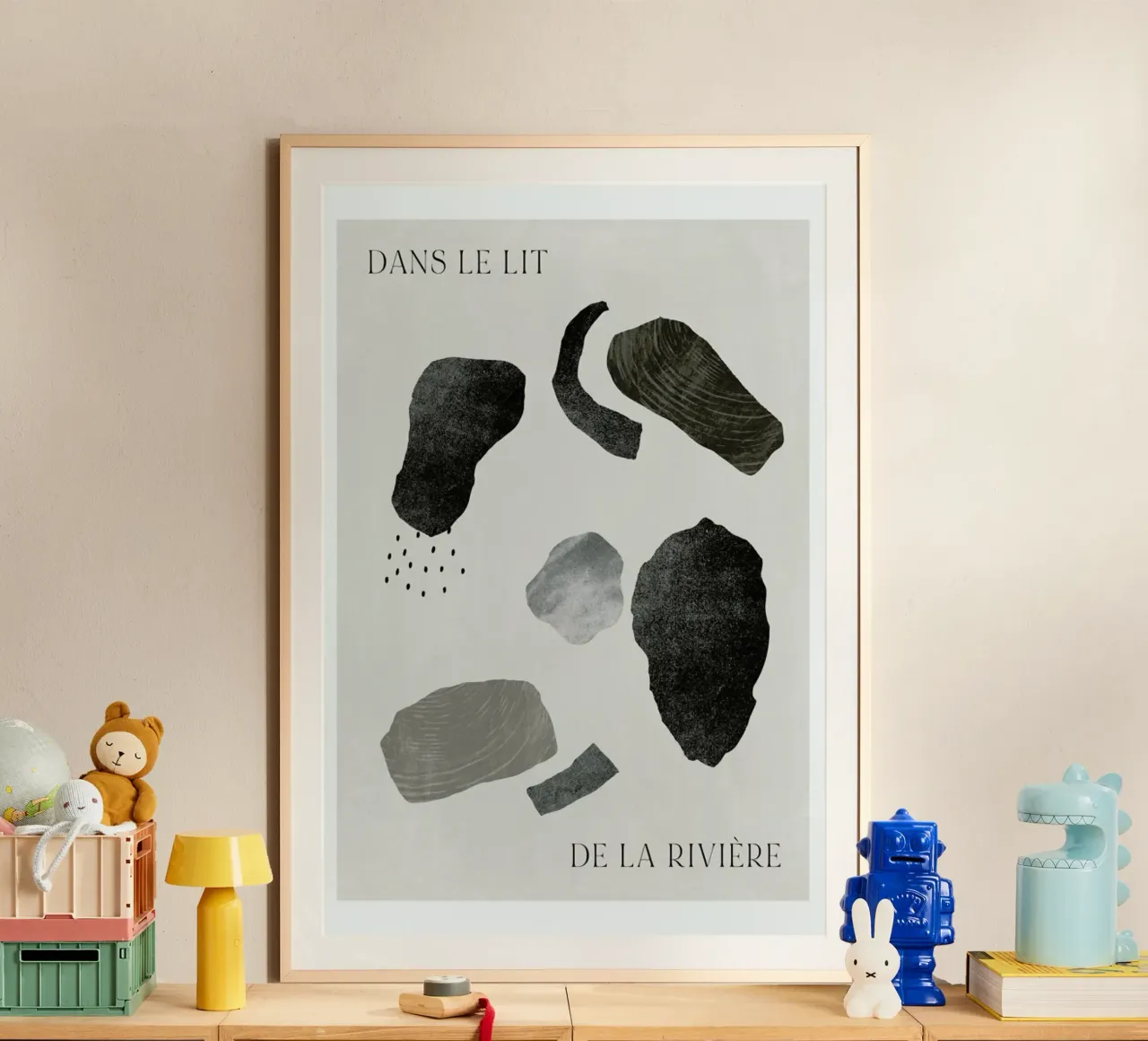 Rivière poster con telaio in alluminio da typealive