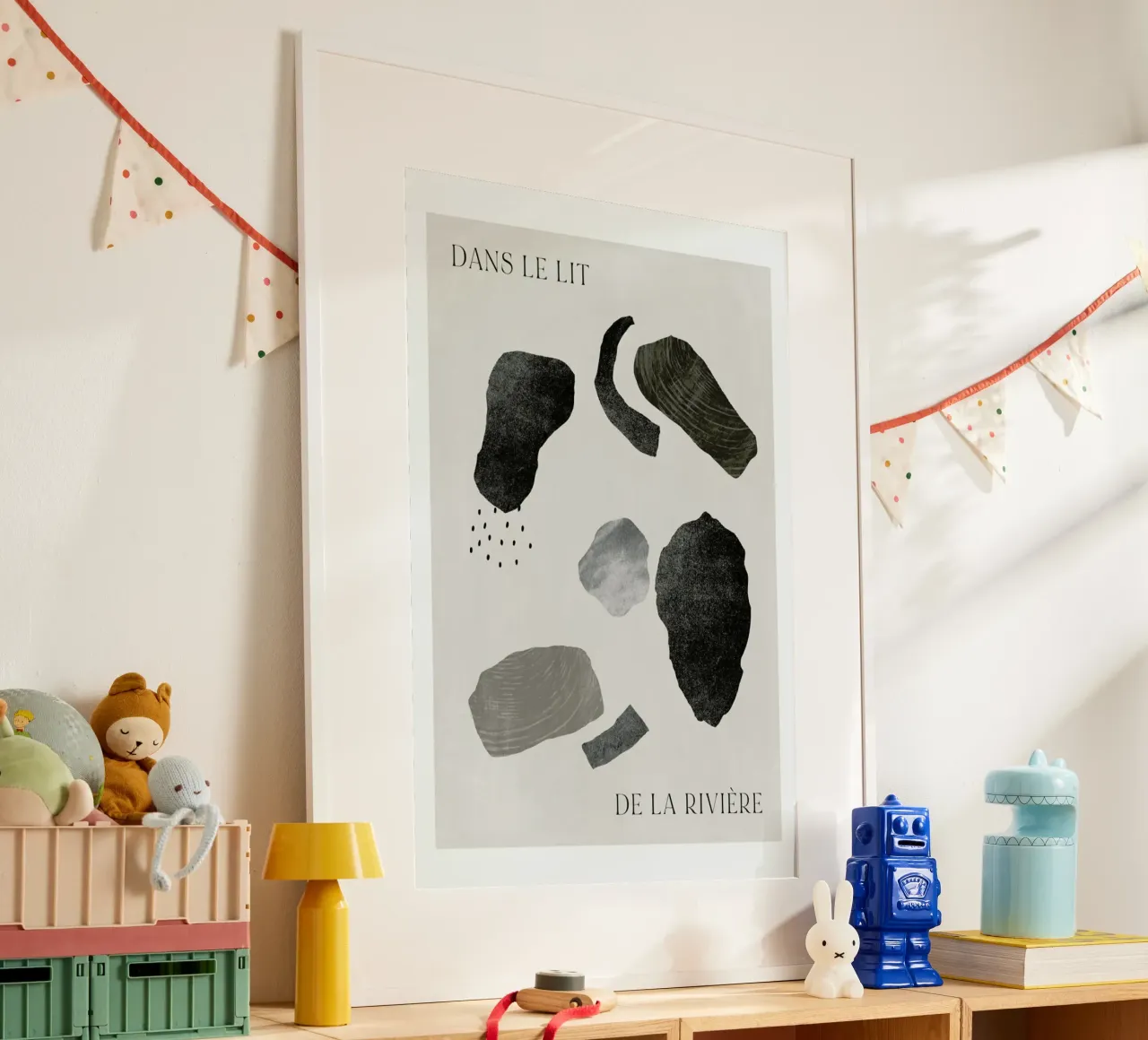 Rivière poster con telaio in alluminio da typealive