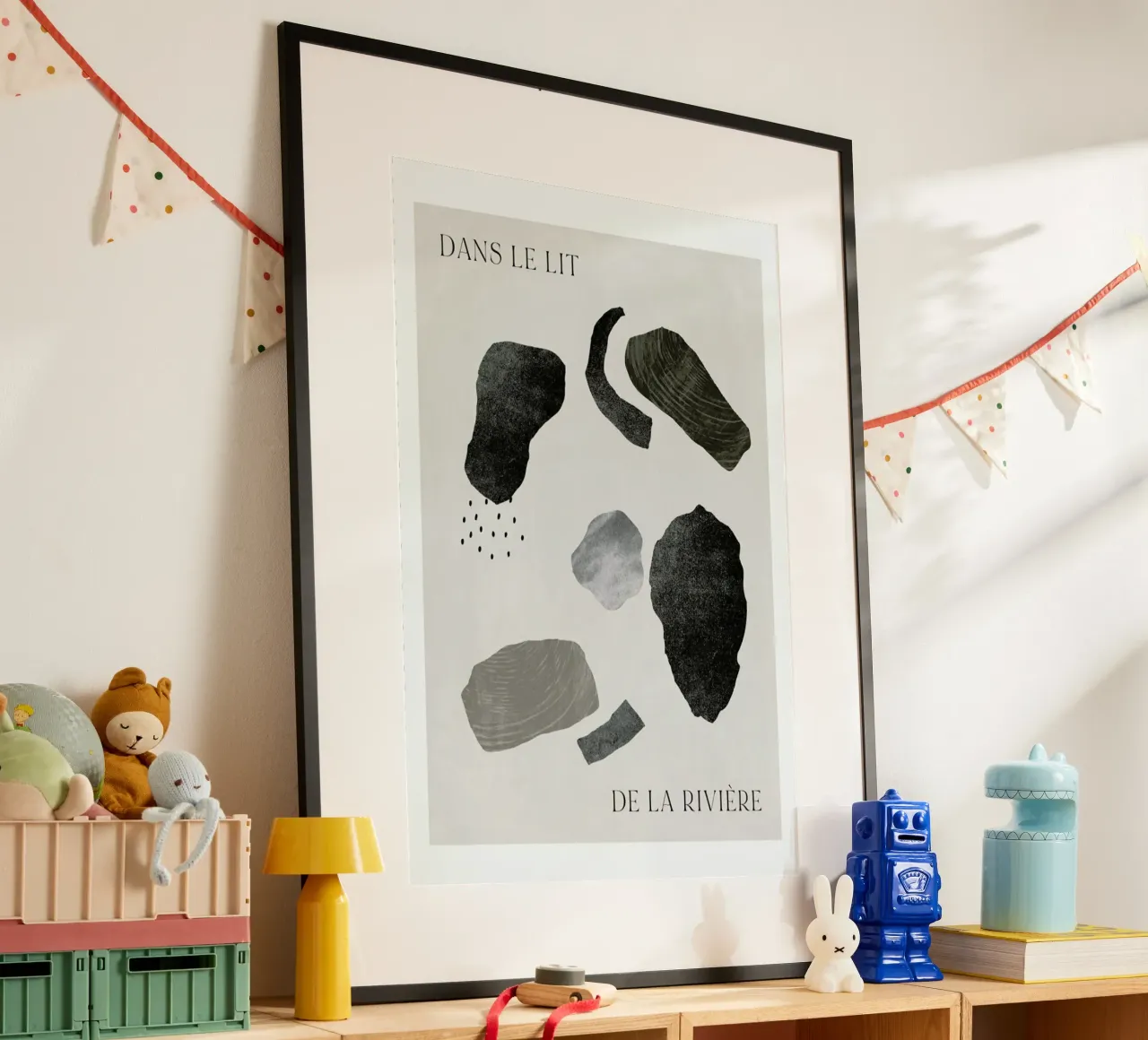 Rivière poster con telaio in alluminio da typealive