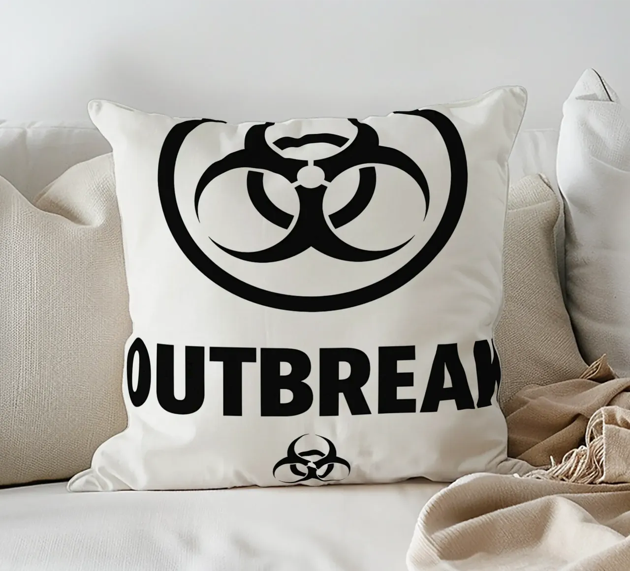Outbreak Print cuscino da MoviesArt