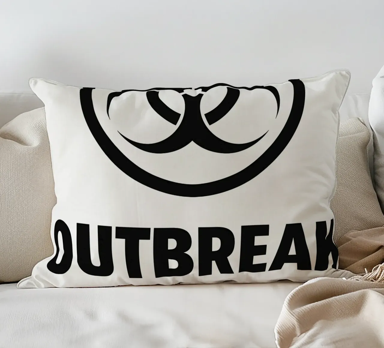 Outbreak Print cuscino da MoviesArt