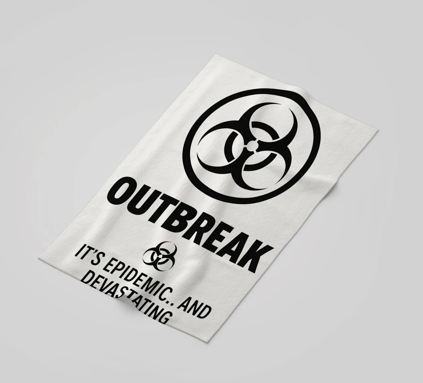 Outbreak Print beach towel by MoviesArt