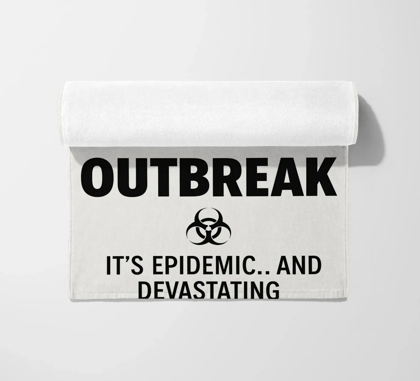 Outbreak Print beach towel by MoviesArt
