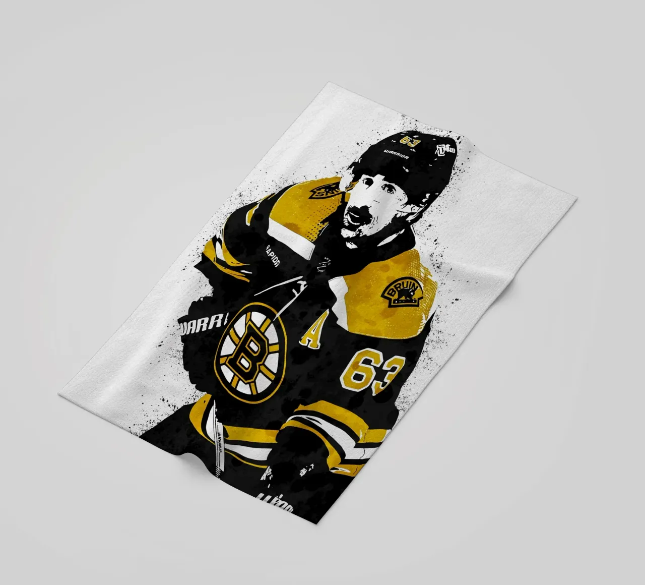 Brad Marchand Boston Bruins beach towel by tenten