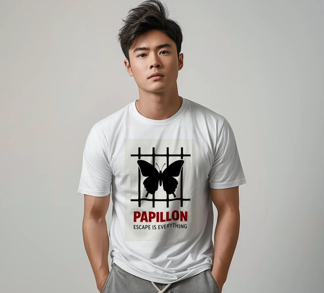 Papillon Print t-shirt da MoviesArt