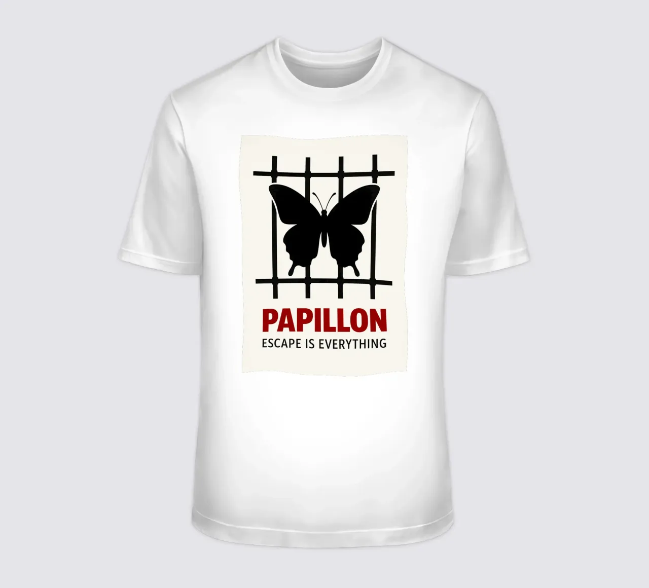 Papillon Print t-shirt da MoviesArt