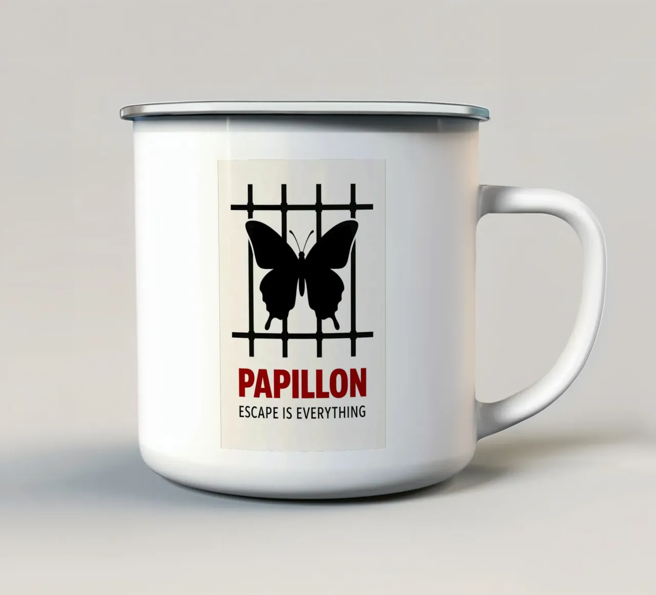 Papillon Print tazza in smalto da MoviesArt