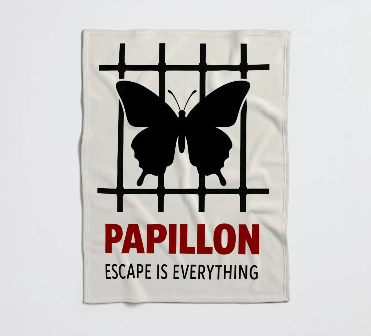 Papillon Print coperta in pile da MoviesArt