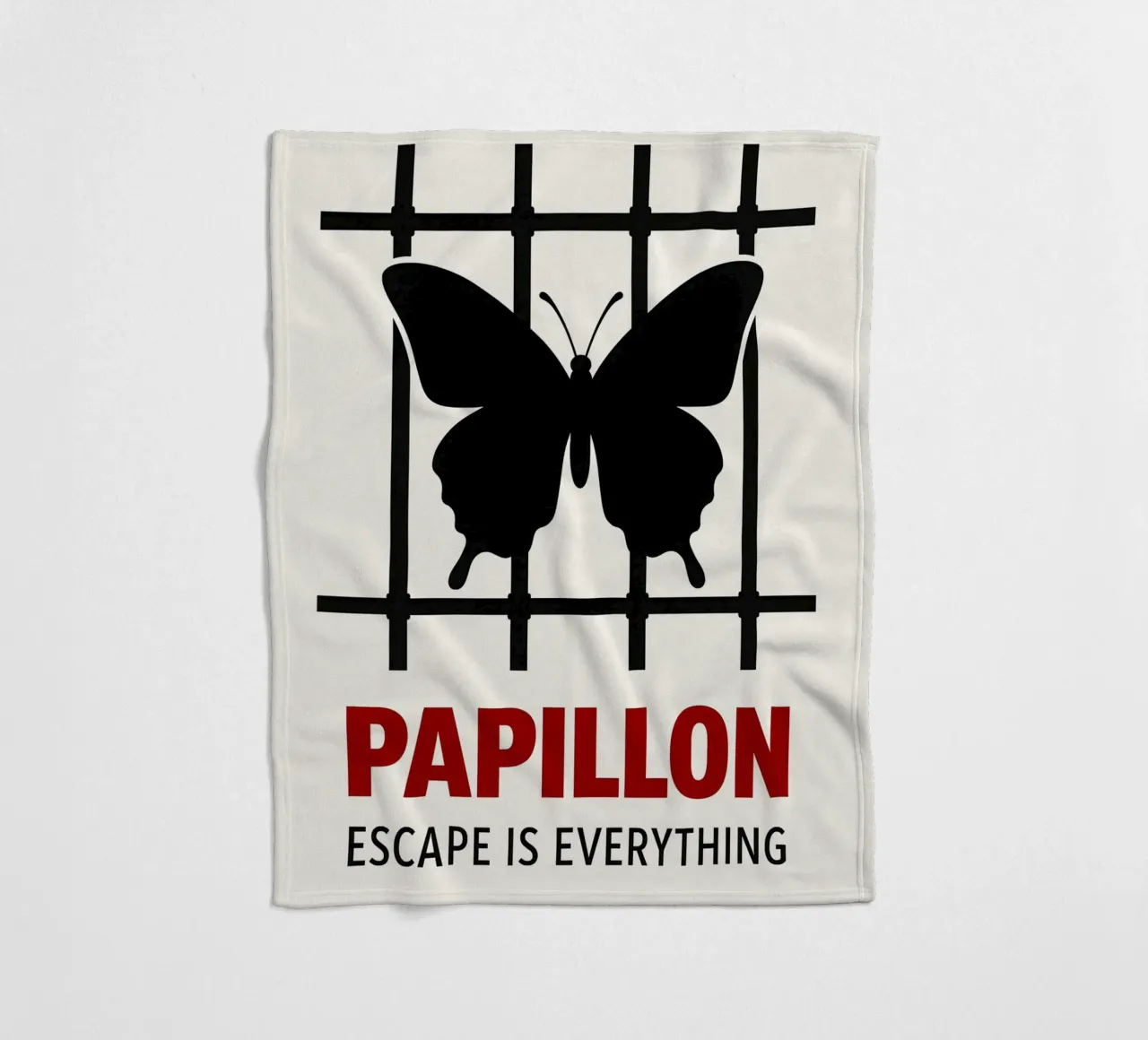Papillon Print coperta in pile da MoviesArt