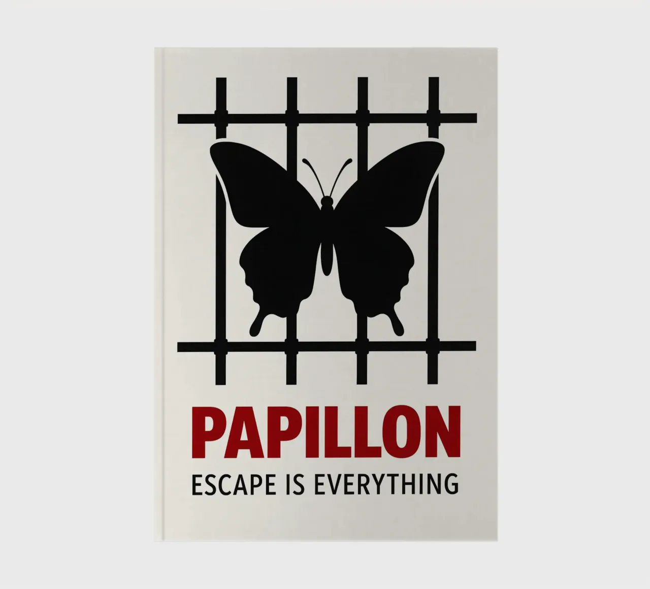 Papillon Print notebook by MoviesArt
