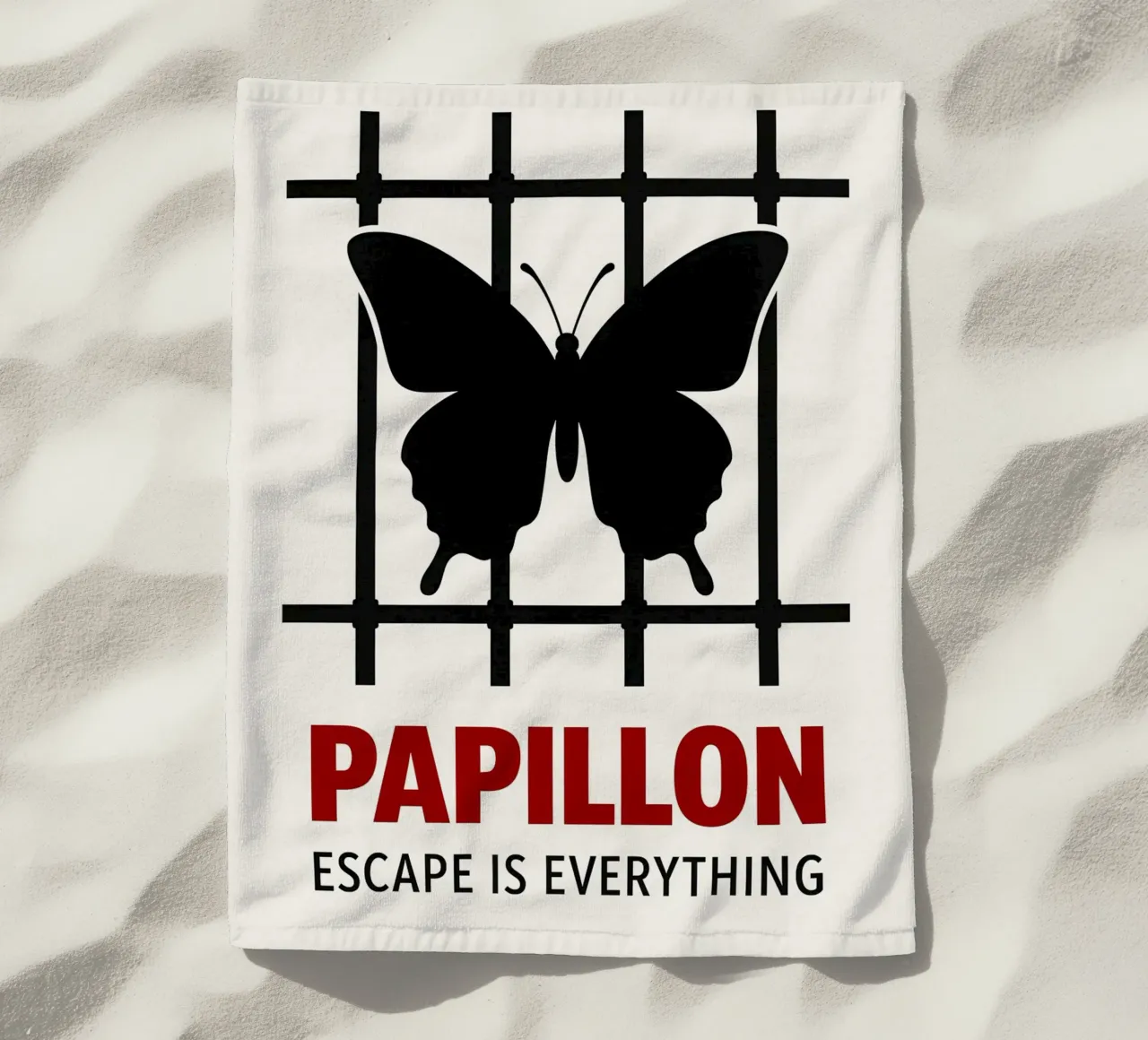 Papillon Print telo mare da MoviesArt