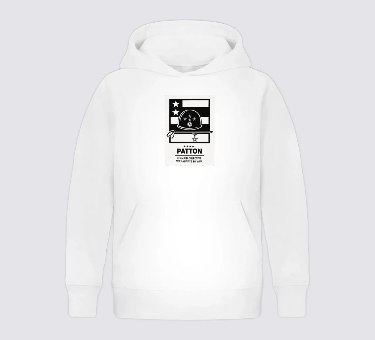 Patton Print felpa bambino con cappuccio da MoviesArt