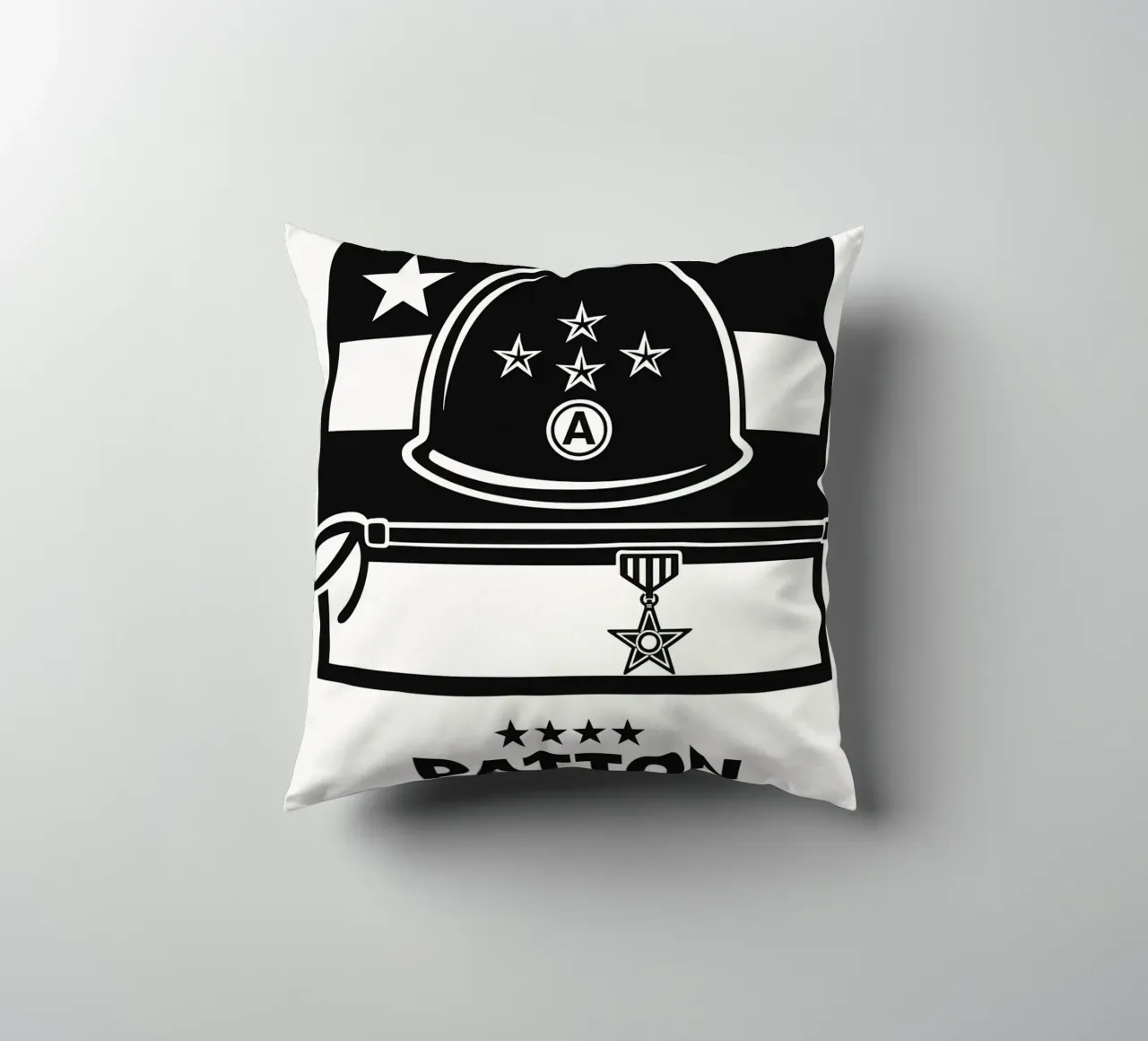 Patton Print cuscino da MoviesArt