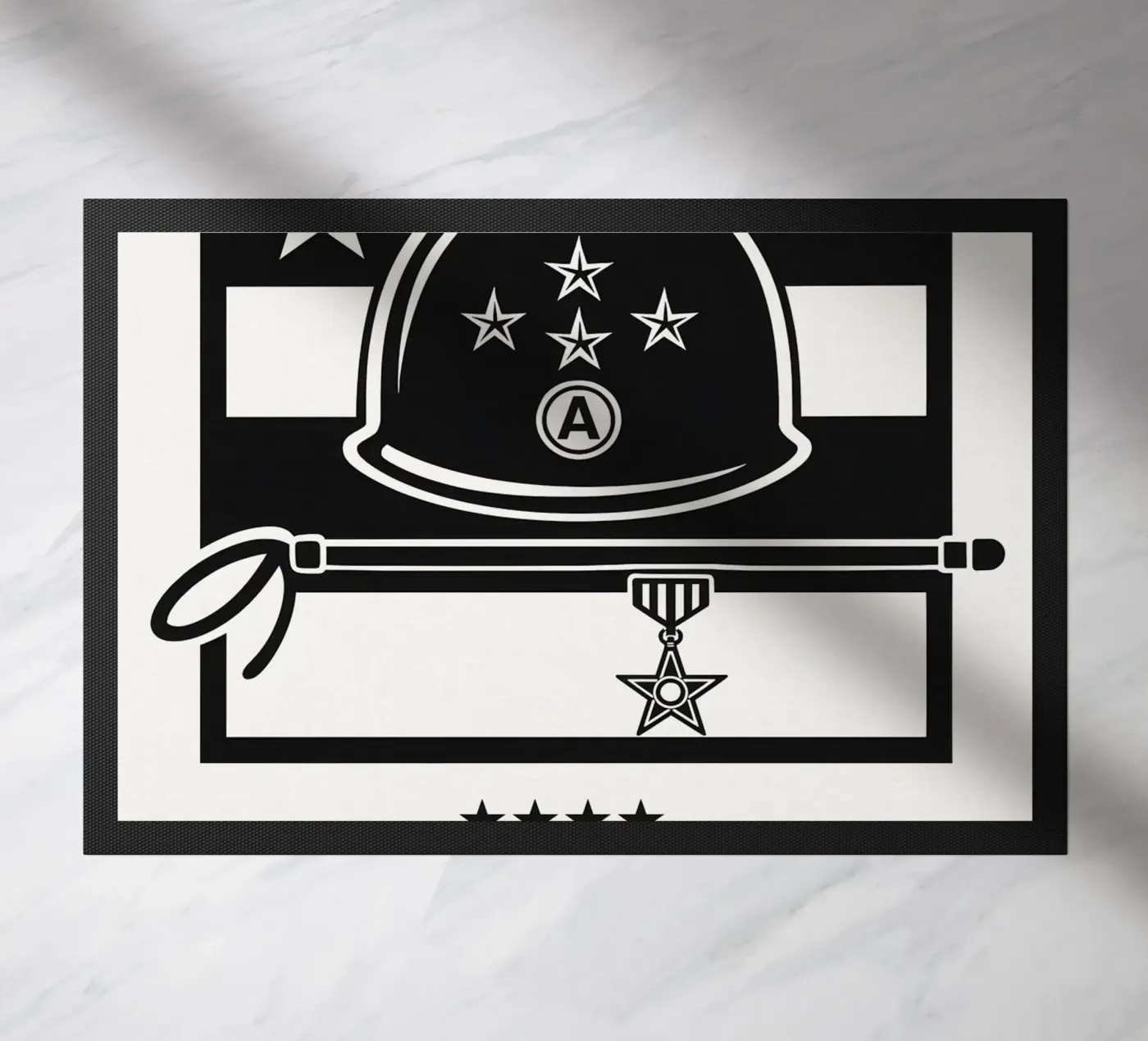 Patton Print deurmat van MoviesArt