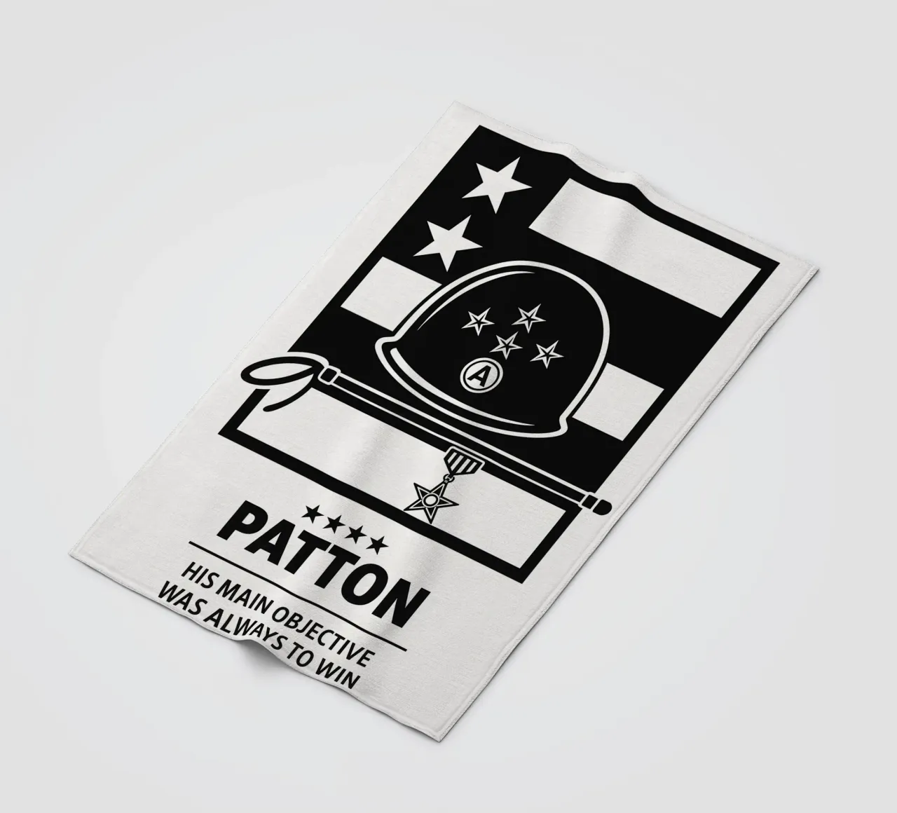 Patton Print coperta in pile da MoviesArt