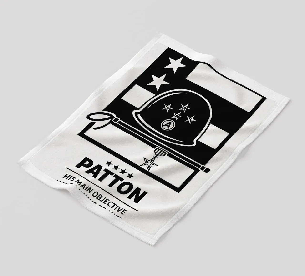 Patton Print coperta in pile da MoviesArt
