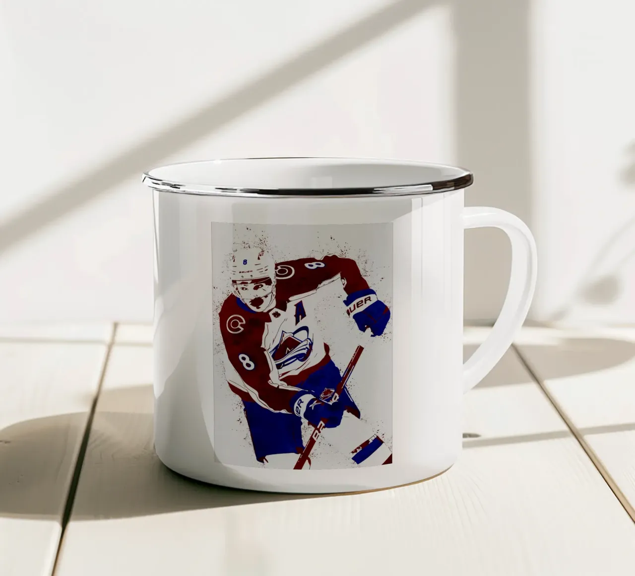 Cale Makar tazza in smalto da tenten