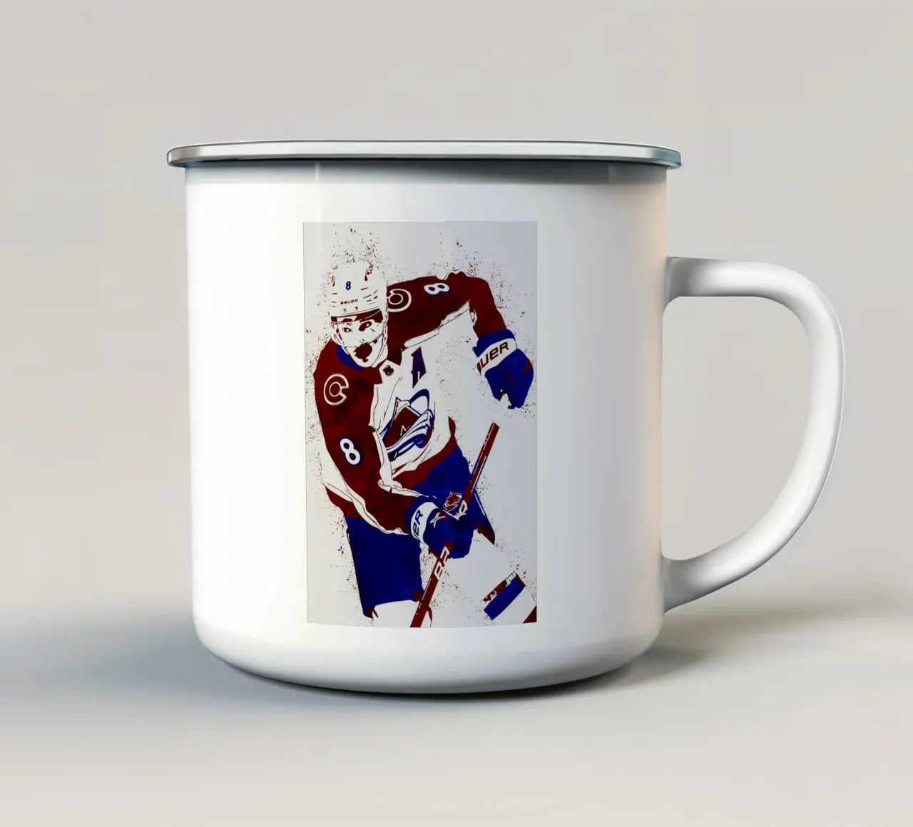 Cale Makar tazza in smalto da tenten