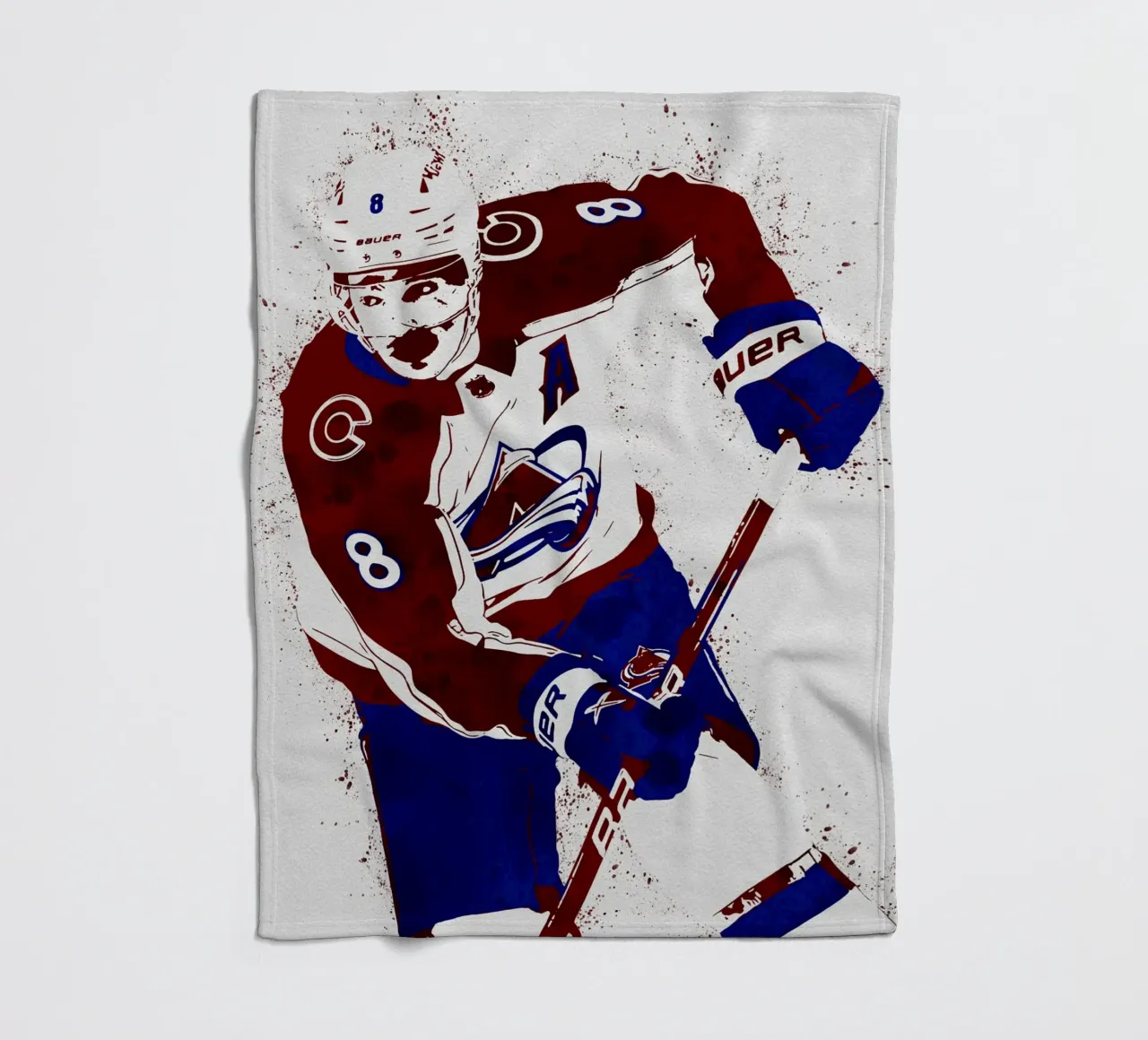 Cale Makar coperta in pile da tenten