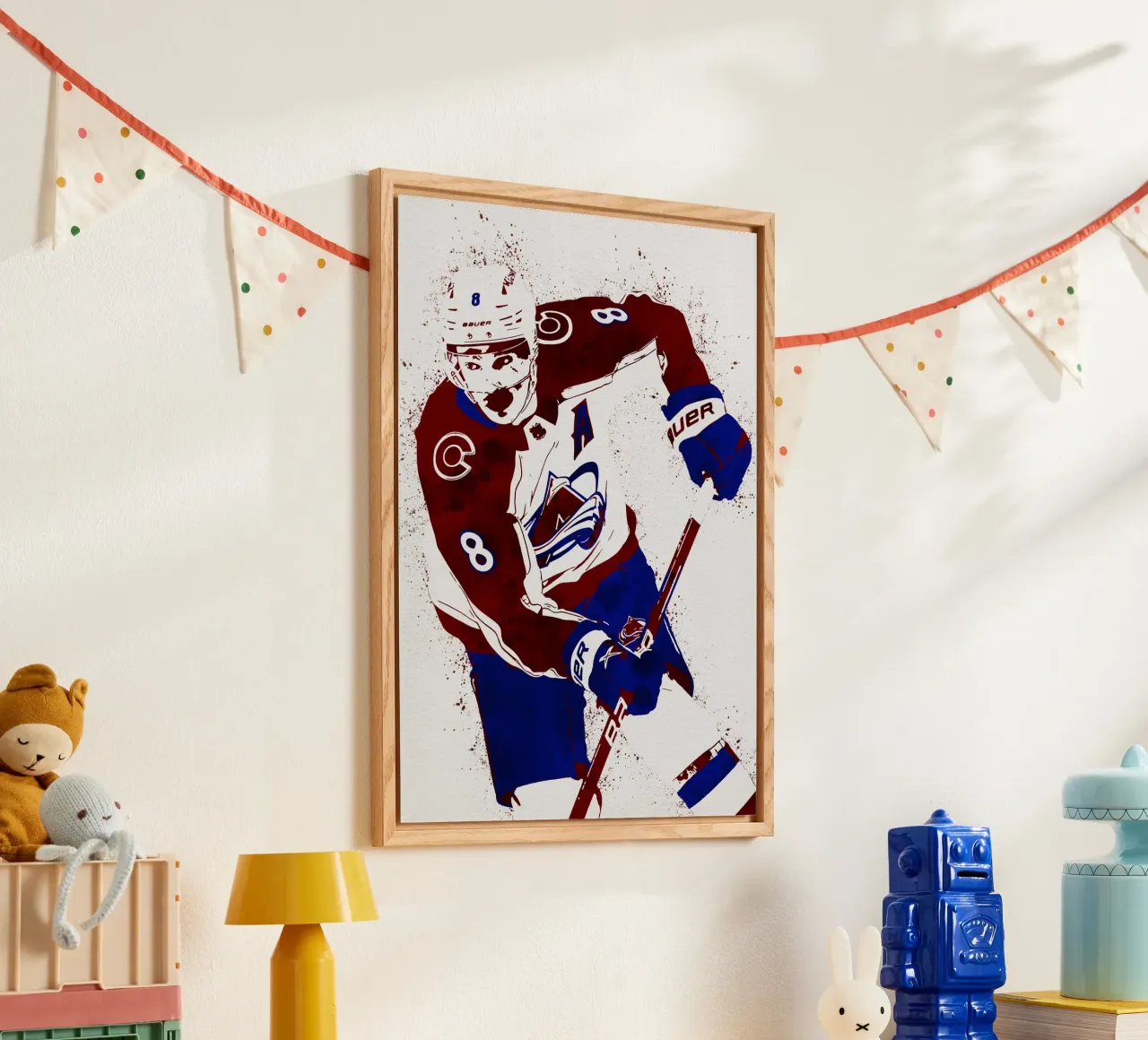 Cale Makar plexiglass da tenten