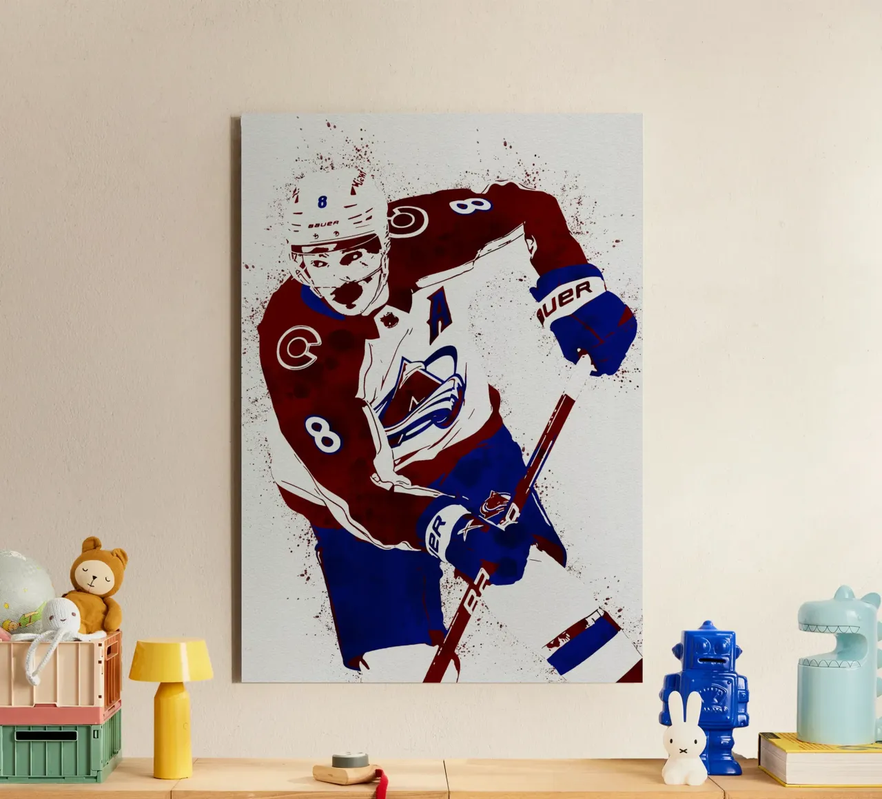Cale Makar alluminio dibond da tenten