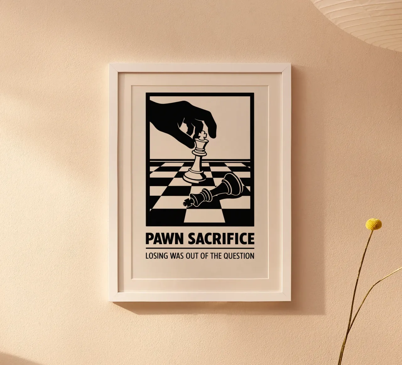 Pawn Sacrifice Print carta hahnemühle da MoviesArt