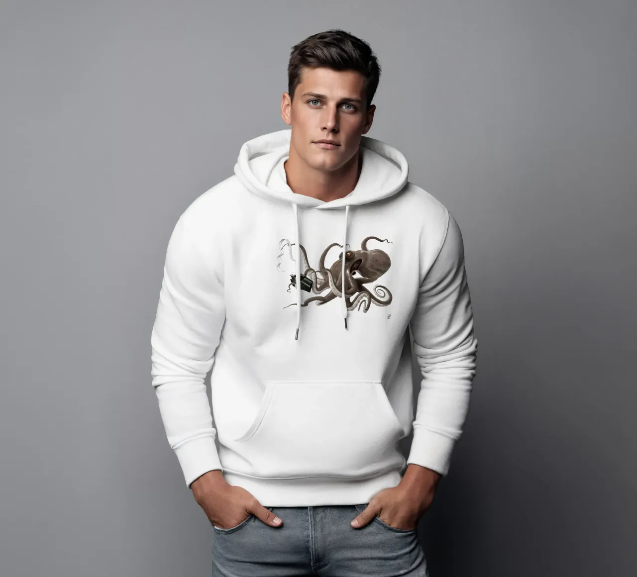 Count to Ten (Wordless) felpa con cappuccio da Rob Art | Illustration