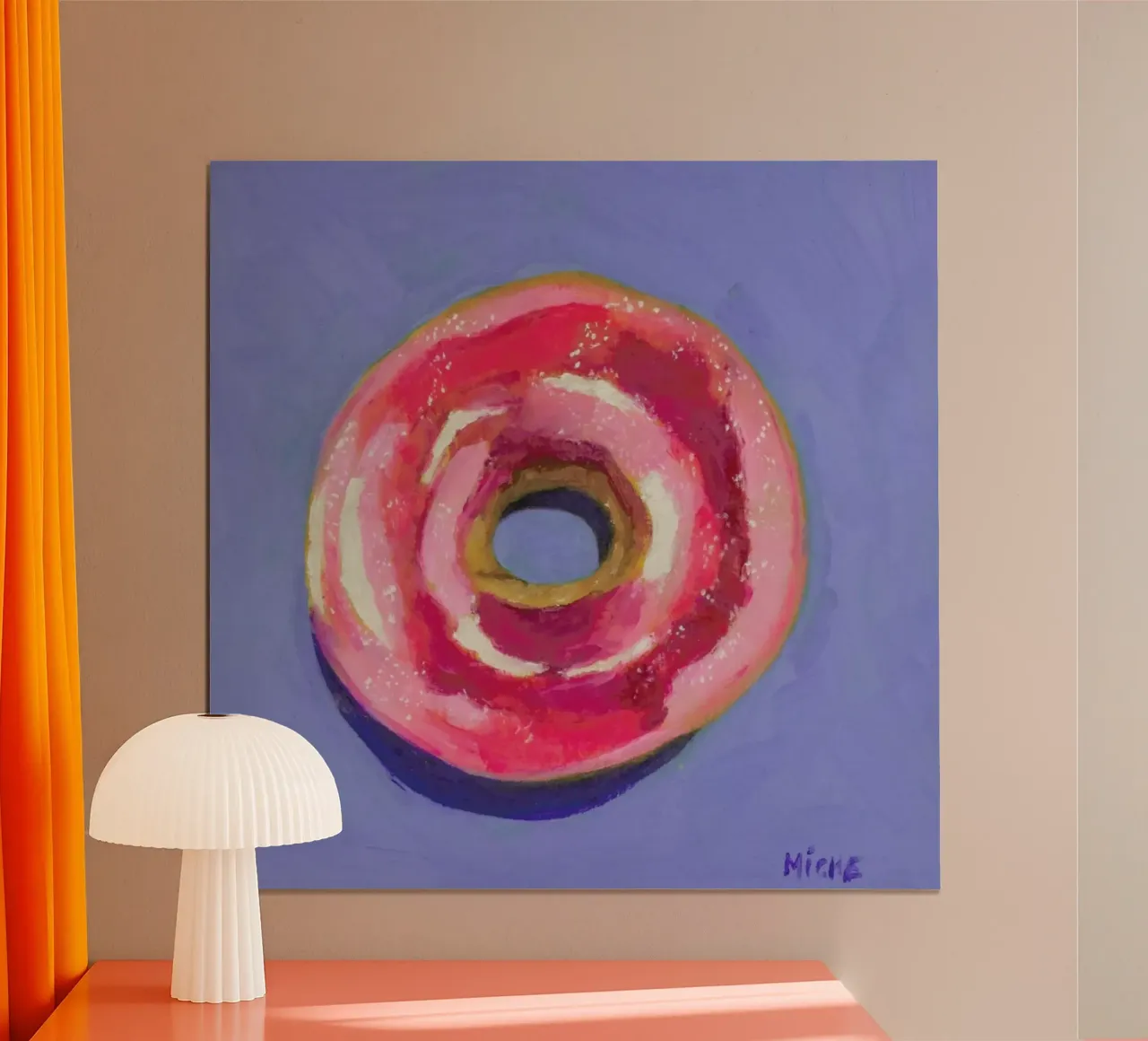 Donut poster con telaio in alluminio da Miche Watkins