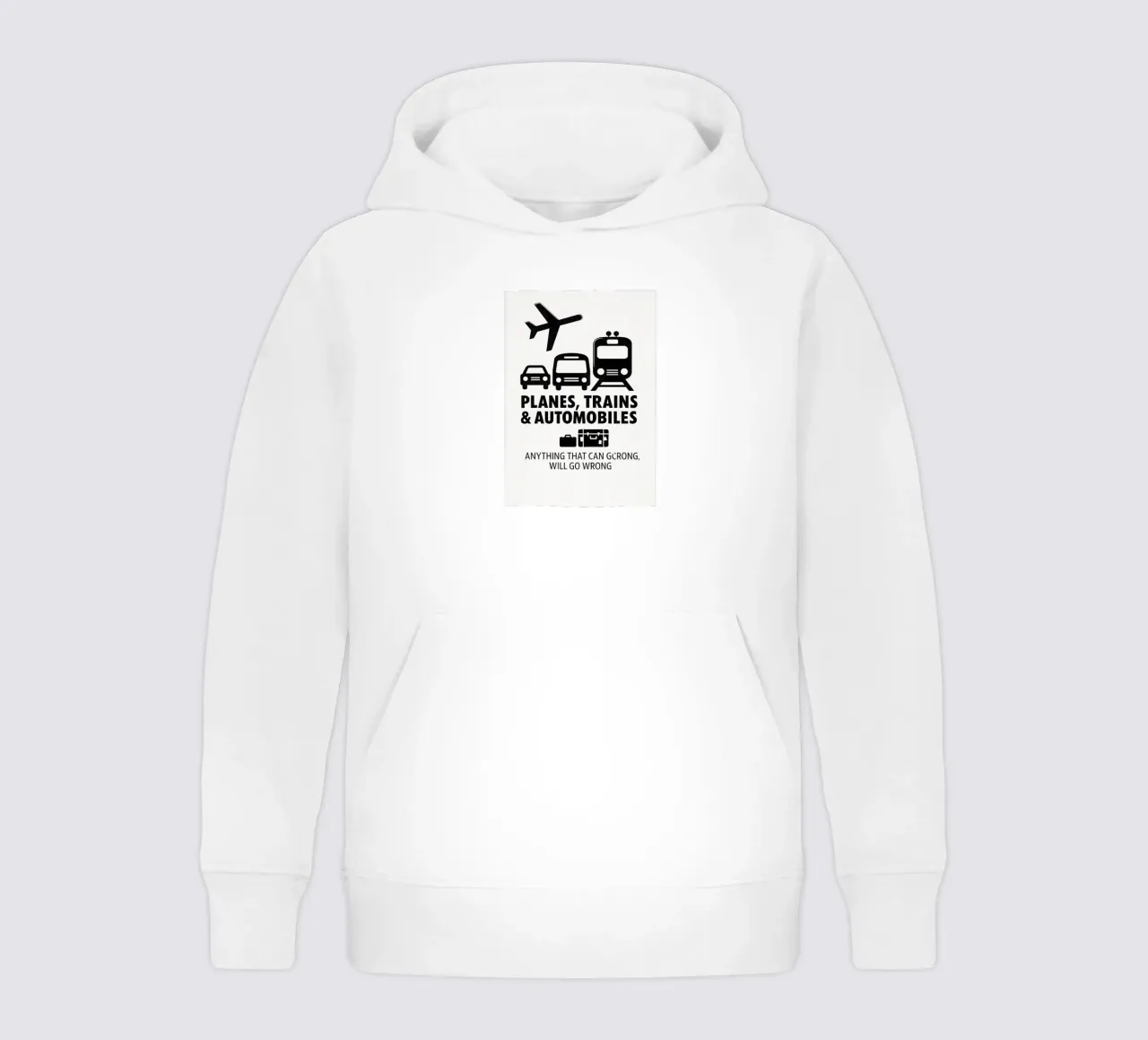 Planes Trains and Automobiles Print felpa bambino con cappuccio da MoviesArt