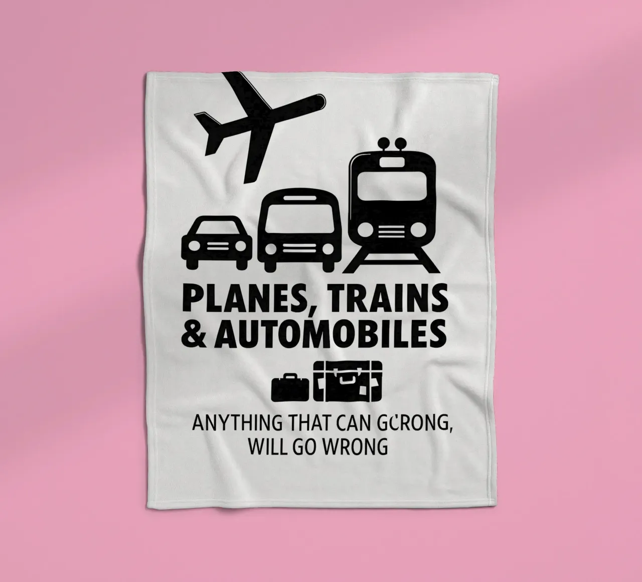 Planes Trains and Automobiles Print coperta in pile da MoviesArt