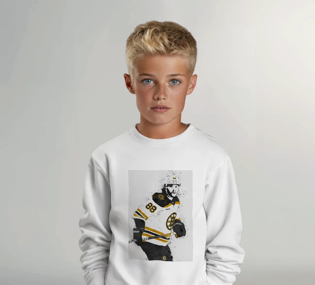 David Pastrnak felpa bambino da tenten