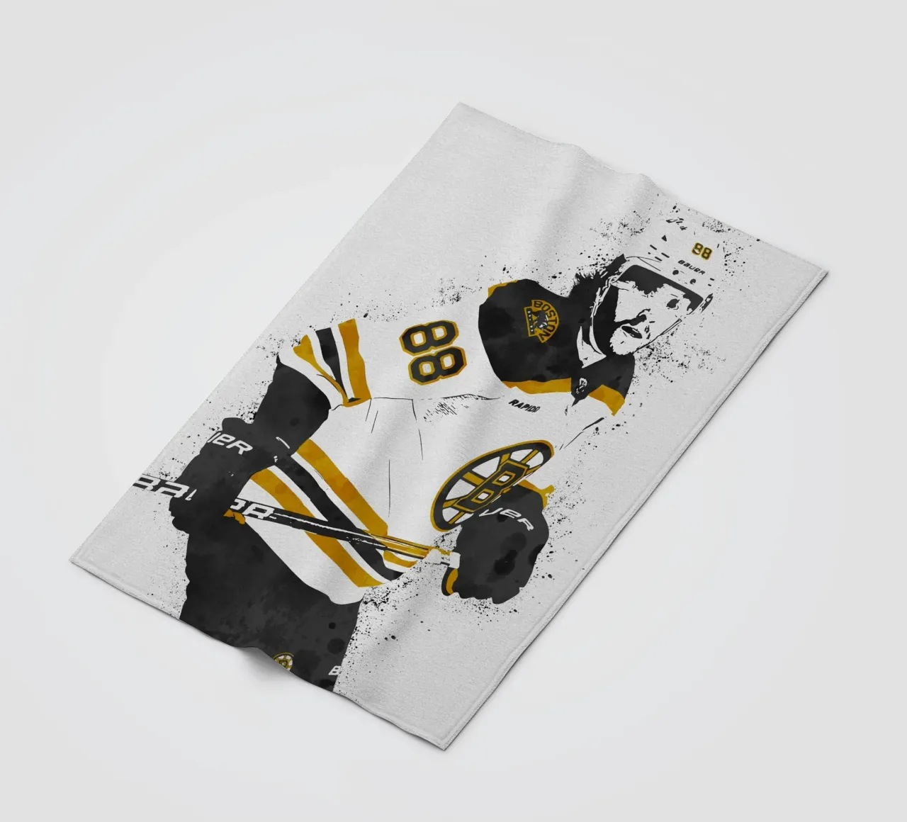 David Pastrnak coperta in pile da tenten